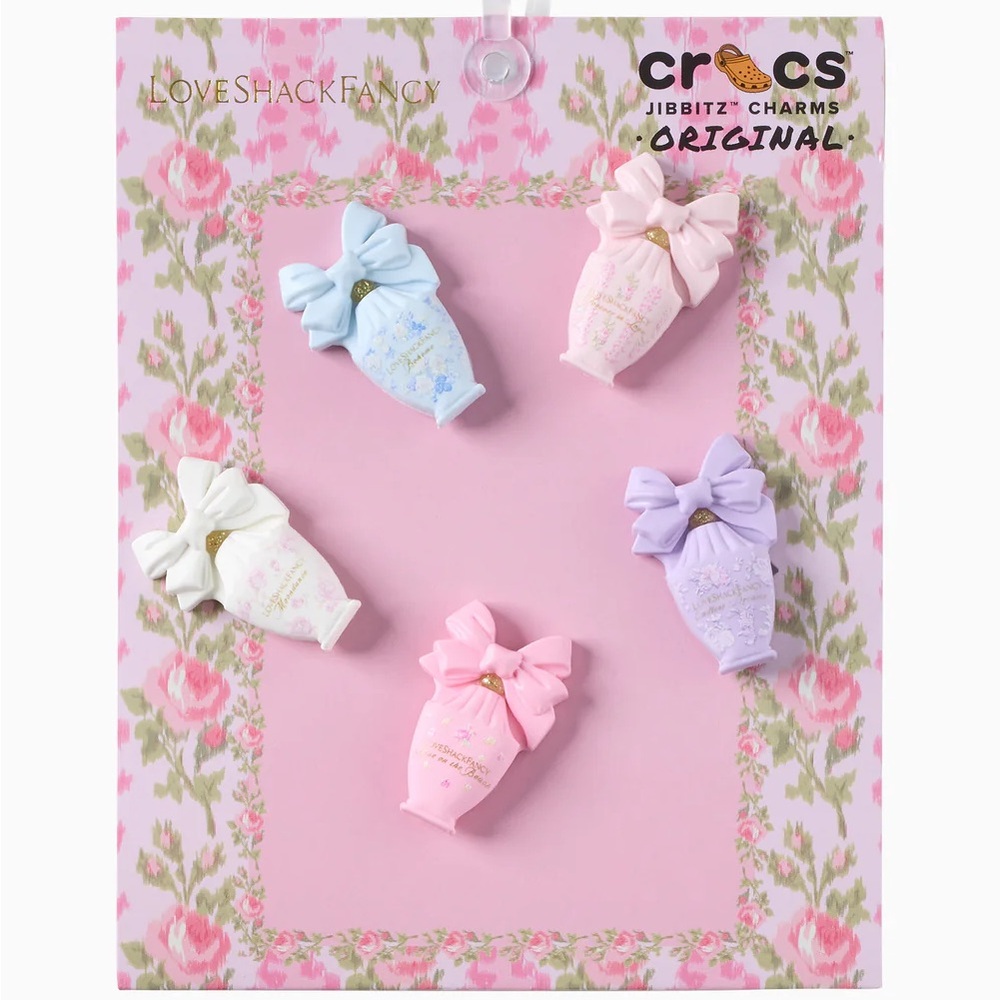 LOVESHACKFANCY CROCS 5 PACK JIBBITZ CHARMS